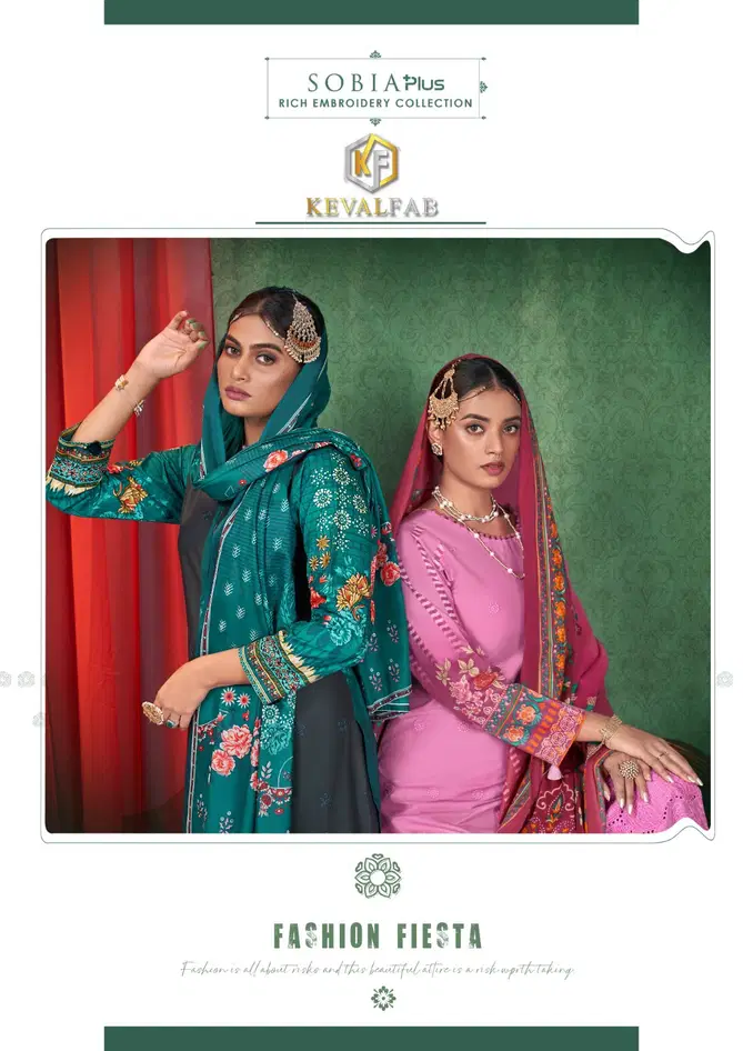 Sobia Plus By Keval Fab Karachi Cotton Dress Material Wholesale Shop In Surat